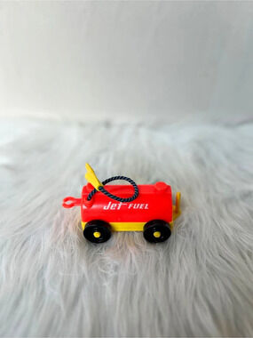 Fisher-Price Play Family Airport Jet Fuel Tanker Car Red & Yellow